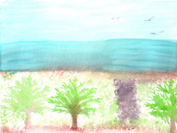 Una mañana en el lago by Ashley, age 15